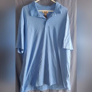 The Foundry Supply Co. Quick Dri Light Blue Polo Shirt, 3XLT, Big & Tall
